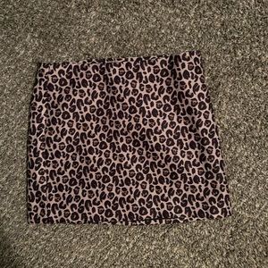 Cheetah Print Skirt